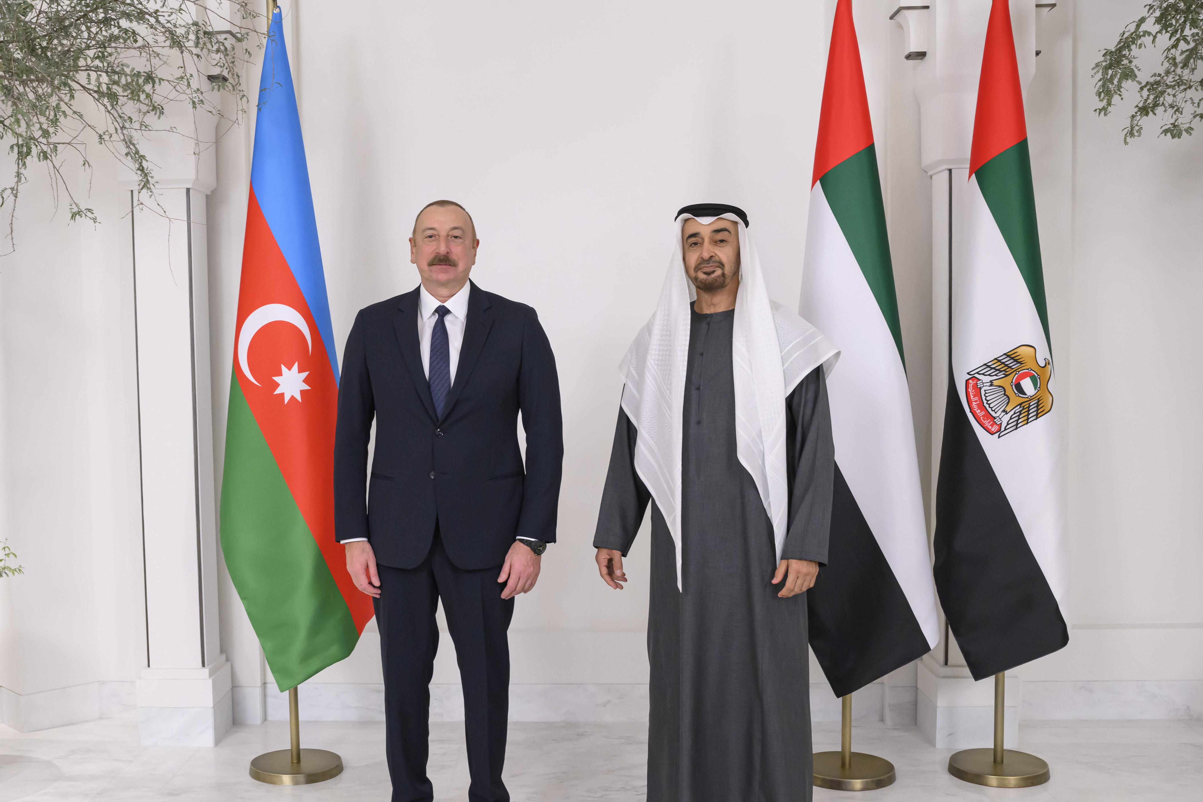 رئيس الدولة يستقبل رئيس أذربيجان
