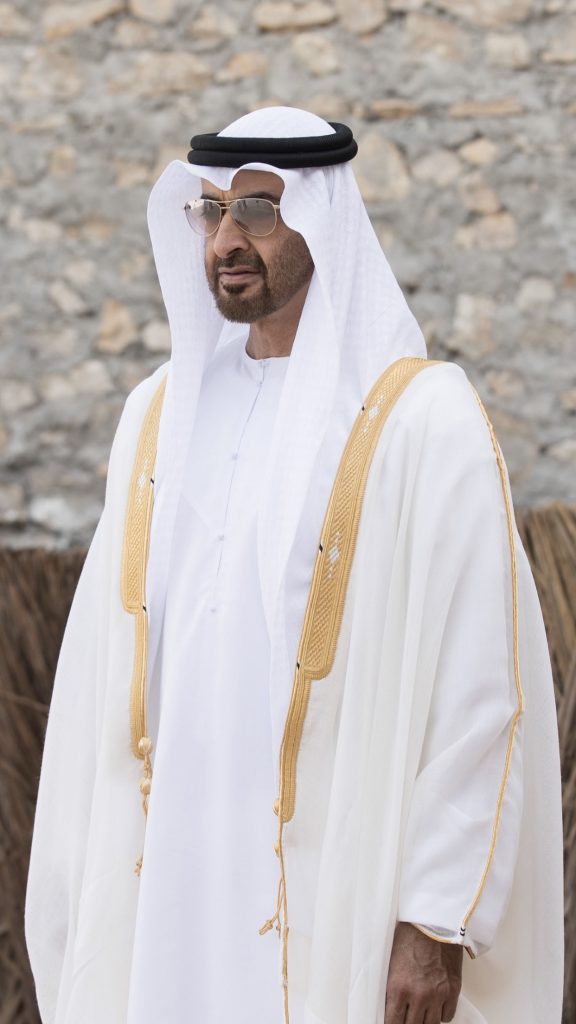محمد بن زايد في قصر الحصن