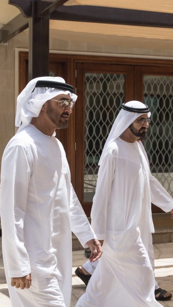 ‏محمد بن راشد ومحمد بن زايد يتبادلان الحديث حول تعزيز مسيرة الوطن وسعادة المواطن خلال لقائهما في دبي